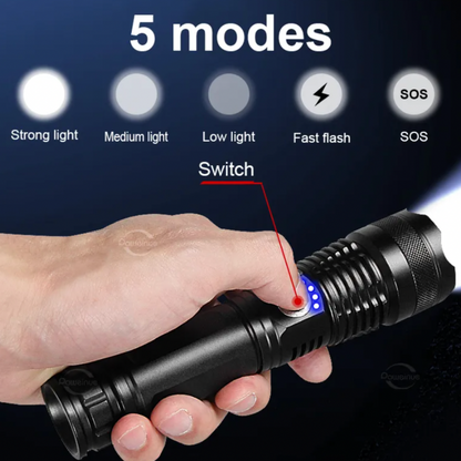 Rechargeable LED Flashlight 150000