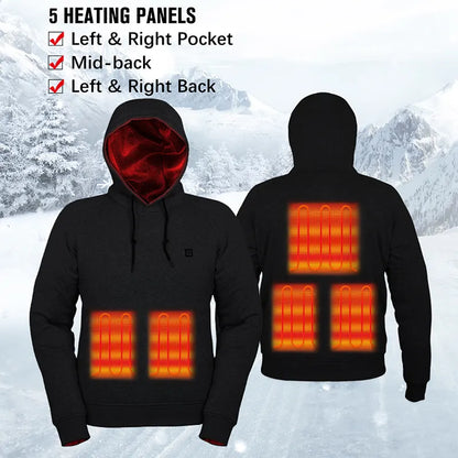 Heated Sweatshirt, Heated Hoodie, Heated Hoodie for Men and Women, Electric Heated Hoodie