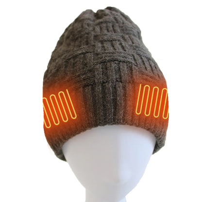 Heated Hat , Electric Heated Hat , Rechargeable Hat, Heated Beanie