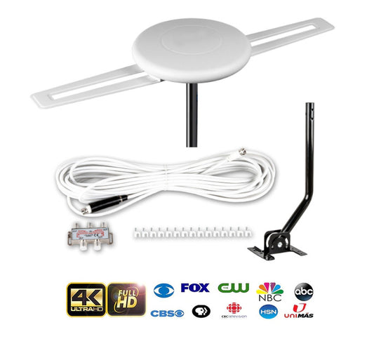 TV Antenna 2023 Edition Omni-Directional Outdoor HD TV Antenna - With an Incredible 860-Mile Range